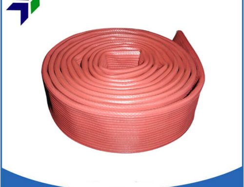 Rubber covered fire hose
