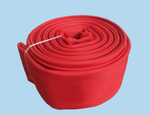 3 Inch Red Color Fire Hose with Rubber Line